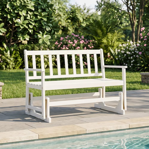 Outdoor glider bench patio - outdoor,