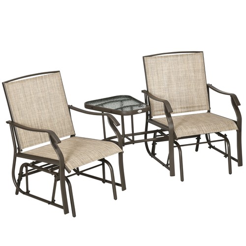 Seat outdoor patio glider - 2-seat,