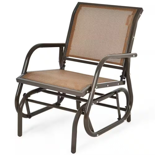 Person metal rocking chair - rocking,