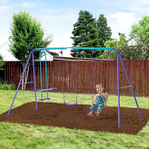 Kids metal swing set - 2-in-1,