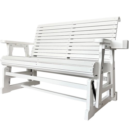 Seat wooden patio glider - 2-seat,