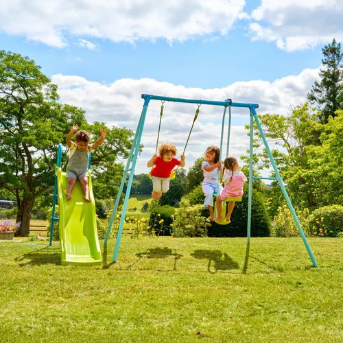 Garden double swing set - garden,