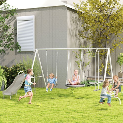 Outsunny metal swing - metal, set
