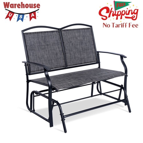 Person outdoor glider bench - 2-person,
