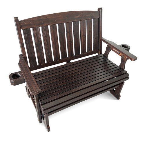 Seat wooden patio glider - wooden,