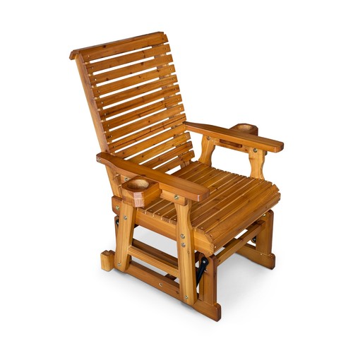 Wooden patio glider chair - wooden,