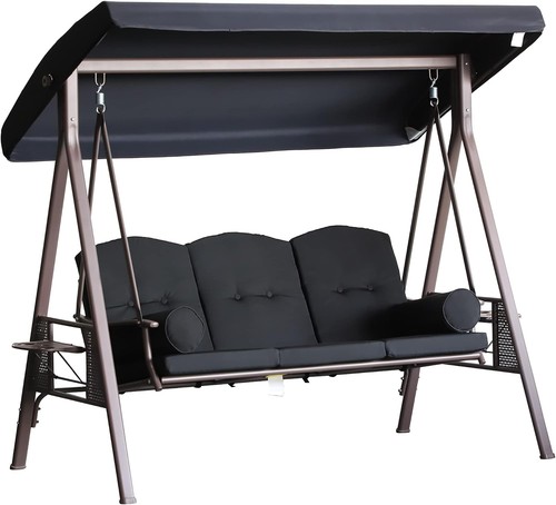 Seat patio swing chair - 3-seat,