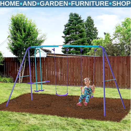 Kids swing set shaped legs - a',