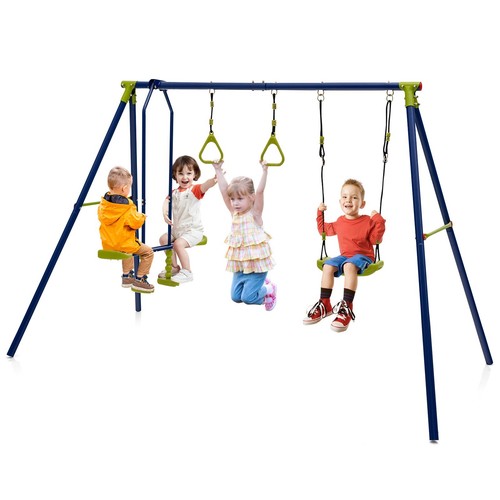 Kids swing set metal - 3-in-1,