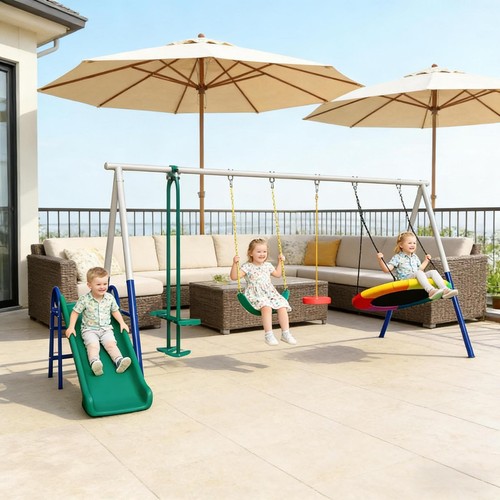 Kids swing set with - set,