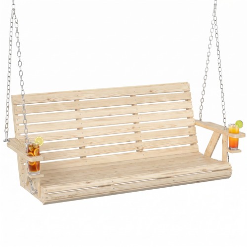 Wooden porch swing - wooden,