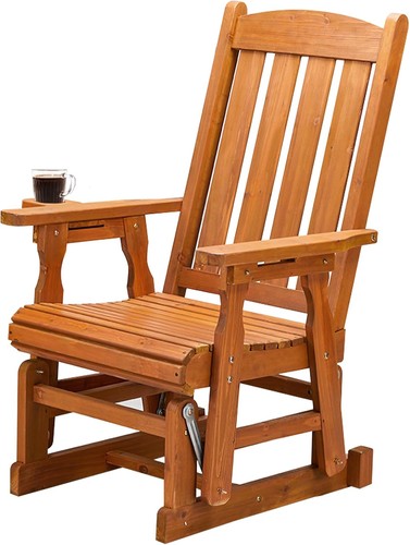 Wood patio glider - wood,