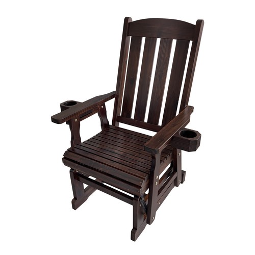 Wooden patio glider cup - patio,
