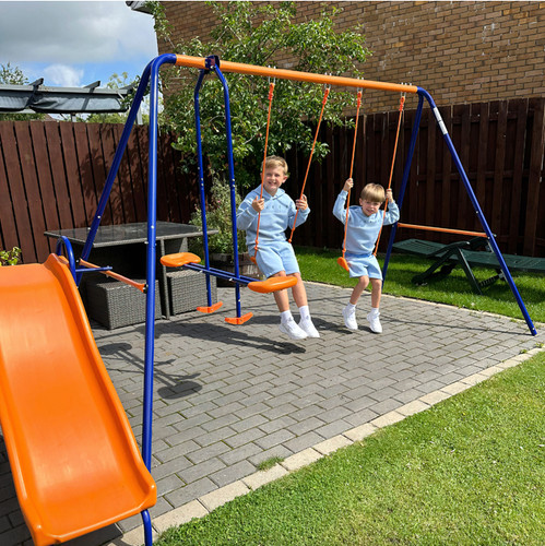 Kids swing set metal - swing, outdoor